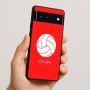 כיסוי בעיצוב אישי עם השם שלך לדגם - Google Pixel 6 5G בעיצוב כדור כדורעף