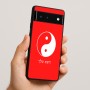 כיסוי בעיצוב אישי עם השם שלך לדגם - Google Pixel 6 5G בעיצוב סמל יינג יאנג