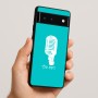 כיסוי בעיצוב אישי עם השם שלך לדגם - Google Pixel 6 5G בעיצוב מיקרופון