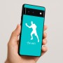 כיסוי בעיצוב אישי עם השם שלך לדגם - Google Pixel 6 5G בעיצוב שחקן פינג פונג