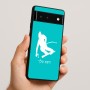 כיסוי בעיצוב אישי עם השם שלך לדגם - Google Pixel 6 5G בעיצוב סקי