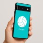 כיסוי בעיצוב אישי עם השם שלך לדגם - Google Pixel 6 5G בעיצוב כדור כדורעף