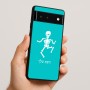 כיסוי בעיצוב אישי עם השם שלך לדגם - Google Pixel 6 5G בעיצוב סקלטון