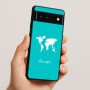 כיסוי בעיצוב אישי עם השם שלך לדגם - Google Pixel 6 5G בעיצוב מפת העולם