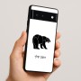 כיסוי בעיצוב אישי עם השם שלך לדגם - Google Pixel 6 5G בעיצוב דוב