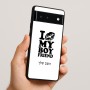 כיסוי בעיצוב אישי עם השם שלך לדגם - Google Pixel 6 5G בעיצוב נשקי את חבר שלי