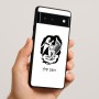 כיסוי בעיצוב אישי עם השם שלך לדגם - Google Pixel 6 5G בעיצוב אנג'ל מוזיקלי