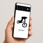 כיסוי בעיצוב אישי עם השם שלך לדגם - Google Pixel 6 5G בעיצוב רוכב אופניים