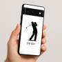כיסוי בעיצוב אישי עם השם שלך לדגם - Google Pixel 6 5G בעיצוב שחקן גולף