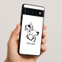 כיסוי בעיצוב אישי עם השם שלך לדגם - Google Pixel 6 5G בעיצוב רוכב סוסים 2
