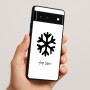 כיסוי בעיצוב אישי עם השם שלך לדגם - Google Pixel 6 5G בעיצוב שלג