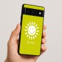 כיסוי בעיצוב אישי עם השם שלך לדגם - Google Pixel 6 5G בעיצוב שמש