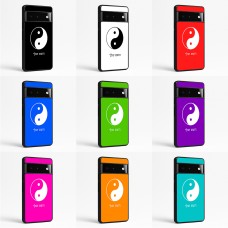 כיסוי בעיצוב אישי עם השם שלך לדגם - Google Pixel 6 Pro 5G בעיצוב סמל יינג יאנג