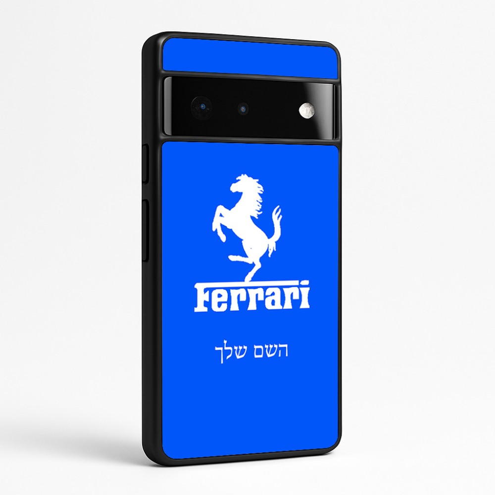כיסוי בעיצוב אישי עם השם שלך לדגם - Google Pixel 6 Pro 5G בעיצוב פרארי