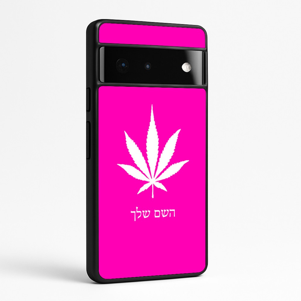 כיסוי בעיצוב אישי עם השם שלך לדגם - Google Pixel 6 Pro 5G בעיצוב עלה מריחואנה - גראס