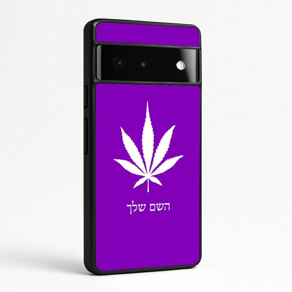 כיסוי בעיצוב אישי עם השם שלך לדגם - Google Pixel 6 Pro 5G בעיצוב עלה מריחואנה - גראס