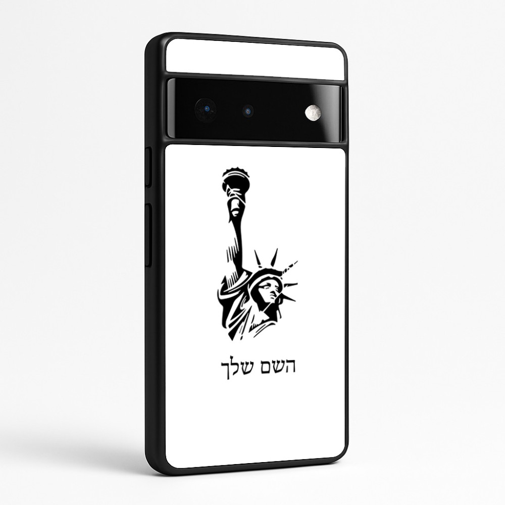 כיסוי בעיצוב אישי עם השם שלך לדגם - Google Pixel 6 Pro 5G בעיצוב פסל החירות