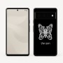 כיסוי בעיצוב אישי עם השם שלך לדגם - Google Pixel 6 Pro 5G בעיצוב פרפר