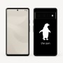 כיסוי בעיצוב אישי עם השם שלך לדגם - Google Pixel 6 Pro 5G בעיצוב פינגווין