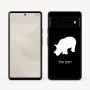 כיסוי בעיצוב אישי עם השם שלך לדגם - Google Pixel 6 Pro 5G בעיצוב קרנף