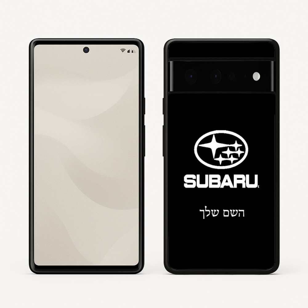 כיסוי בעיצוב אישי עם השם שלך לדגם - Google Pixel 6 Pro 5G בעיצוב סובארו