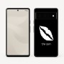 כיסוי בעיצוב אישי עם השם שלך לדגם - Google Pixel 6 Pro 5G בעיצוב שפתיים - נשיקה