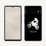כיסוי בעיצוב אישי עם השם שלך לדגם - Google Pixel 6 Pro 5G בעיצוב מוטוקרוס