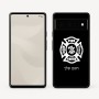 כיסוי בעיצוב אישי עם השם שלך לדגם - Google Pixel 6 Pro 5G בעיצוב כבאי - תגית