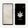 כיסוי בעיצוב אישי עם השם שלך לדגם - Google Pixel 6 Pro 5G בעיצוב עלה מריחואנה - גראס