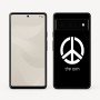 כיסוי בעיצוב אישי עם השם שלך לדגם - Google Pixel 6 Pro 5G בעיצוב סמל השלום