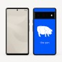 כיסוי בעיצוב אישי עם השם שלך לדגם - Google Pixel 6 Pro 5G בעיצוב חזיר