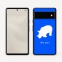 כיסוי בעיצוב אישי עם השם שלך לדגם - Google Pixel 6 Pro 5G בעיצוב קרנף