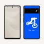 כיסוי בעיצוב אישי עם השם שלך לדגם - Google Pixel 6 Pro 5G בעיצוב רוכב אופניים