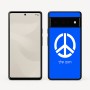 כיסוי בעיצוב אישי עם השם שלך לדגם - Google Pixel 6 Pro 5G בעיצוב סמל השלום