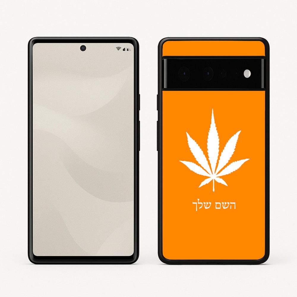 כיסוי בעיצוב אישי עם השם שלך לדגם - Google Pixel 6 Pro 5G בעיצוב עלה מריחואנה - גראס