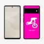 כיסוי בעיצוב אישי עם השם שלך לדגם - Google Pixel 6 Pro 5G בעיצוב רוכב אופניים