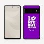 כיסוי בעיצוב אישי עם השם שלך לדגם - Google Pixel 6 Pro 5G בעיצוב נשקי את חבר שלי