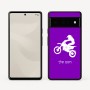 כיסוי בעיצוב אישי עם השם שלך לדגם - Google Pixel 6 Pro 5G בעיצוב מוטוקרוס