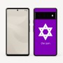 כיסוי בעיצוב אישי עם השם שלך לדגם - Google Pixel 6 Pro 5G בעיצוב מגן דוד - מגן דוד - ישראל