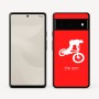 כיסוי בעיצוב אישי עם השם שלך לדגם - Google Pixel 6 Pro 5G בעיצוב רוכב אופניים