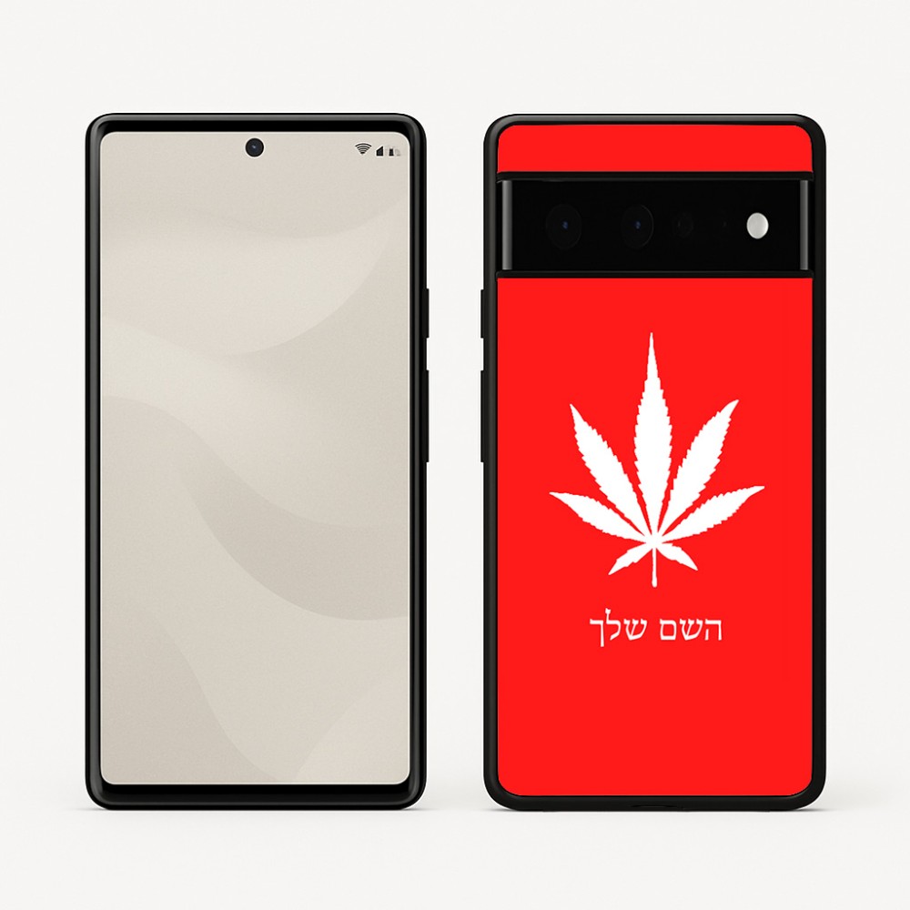 כיסוי בעיצוב אישי עם השם שלך לדגם - Google Pixel 6 Pro 5G בעיצוב עלה מריחואנה - גראס