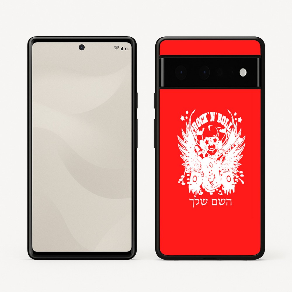 כיסוי בעיצוב אישי עם השם שלך לדגם - Google Pixel 6 Pro 5G בעיצוב רוקנרול