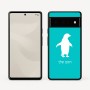 כיסוי בעיצוב אישי עם השם שלך לדגם - Google Pixel 6 Pro 5G בעיצוב פינגווין