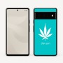 כיסוי בעיצוב אישי עם השם שלך לדגם - Google Pixel 6 Pro 5G בעיצוב עלה מריחואנה - גראס