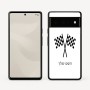 כיסוי בעיצוב אישי עם השם שלך לדגם - Google Pixel 6 Pro 5G בעיצוב דגל המירוץ