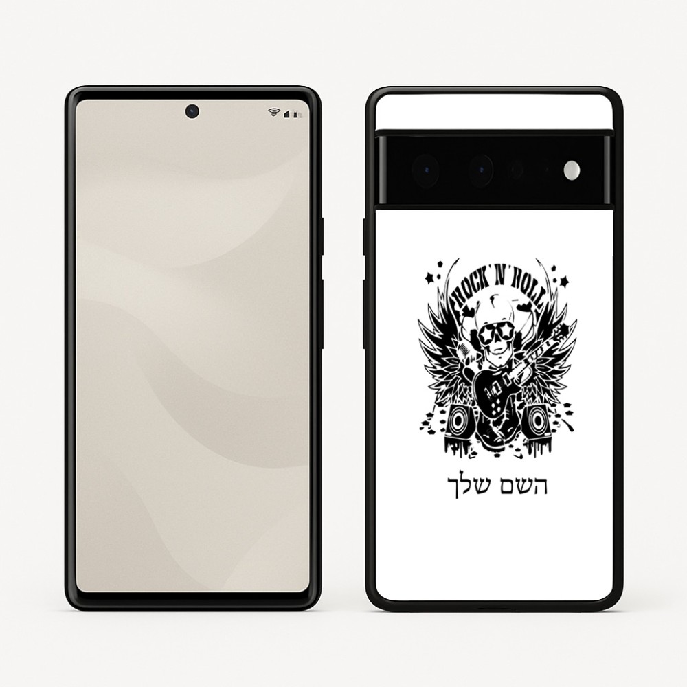 כיסוי בעיצוב אישי עם השם שלך לדגם - Google Pixel 6 Pro 5G בעיצוב רוקנרול