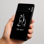 כיסוי בעיצוב אישי עם השם שלך לדגם - Google Pixel 6 Pro 5G בעיצוב חתול
