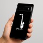 כיסוי בעיצוב אישי עם השם שלך לדגם - Google Pixel 6 Pro 5G בעיצוב סקסופון