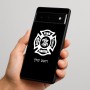 כיסוי בעיצוב אישי עם השם שלך לדגם - Google Pixel 6 Pro 5G בעיצוב כבאי - תגית