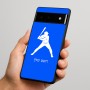 כיסוי בעיצוב אישי עם השם שלך לדגם - Google Pixel 6 Pro 5G בעיצוב שחקן בייסבול